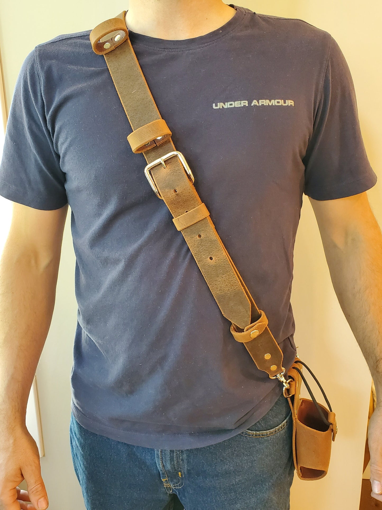 Radio Shoulder Strap Combo with Holster and Anti-sway Strap - Made in USA