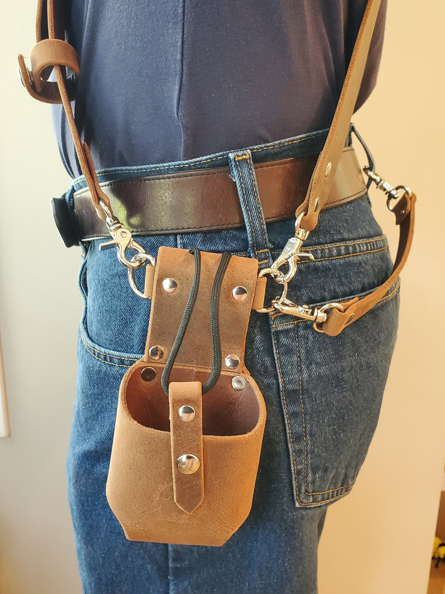 Radio Shoulder Strap Combo with Holster and Anti-sway Strap - Made in USA