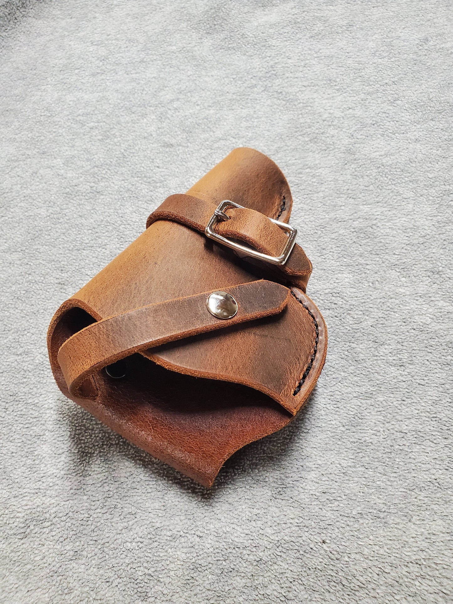Taurus 905 Leather Holster, with snap and buckle strap - Made in USA