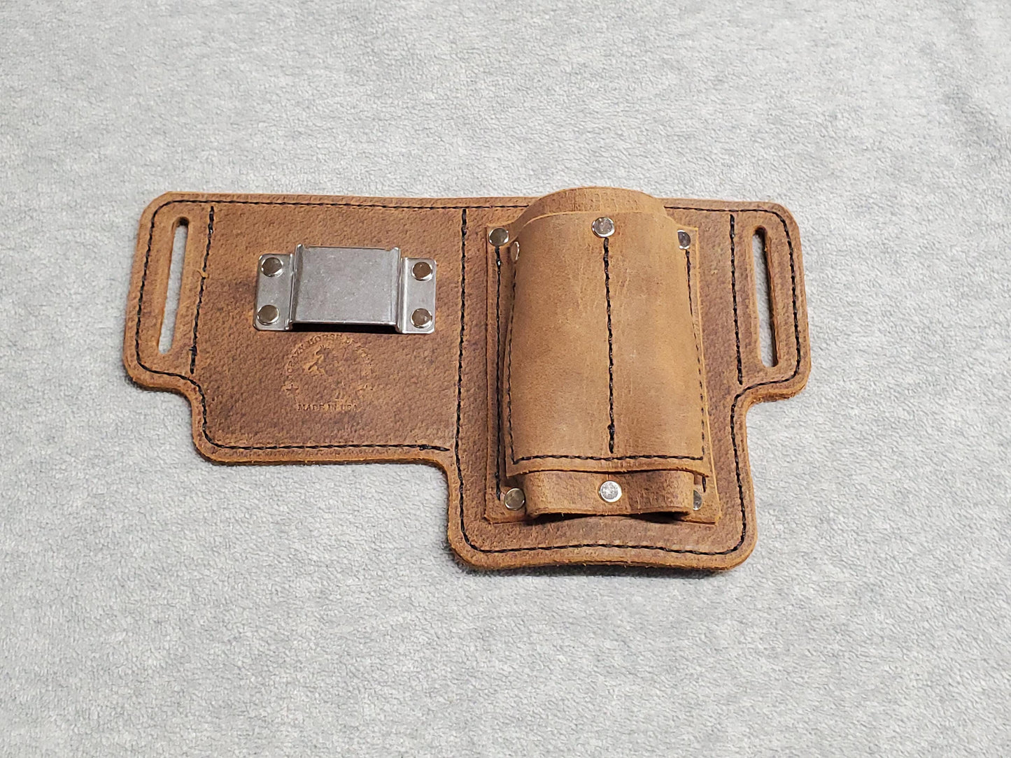 Heavy Duty Foreman's Basic Toolbelt - with heavy duty clip for tape measure or drill - Made in USA!