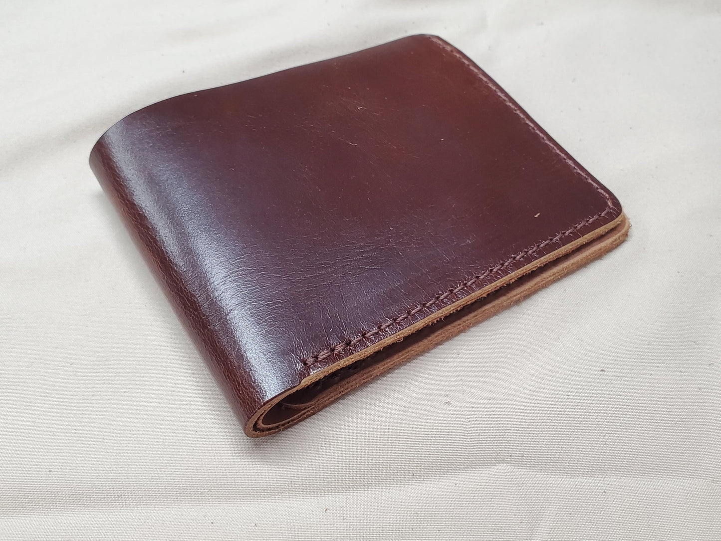 Top Grain Leather Bifold Wallet, 6-Slot, 3 1/2" x 4 1/4"