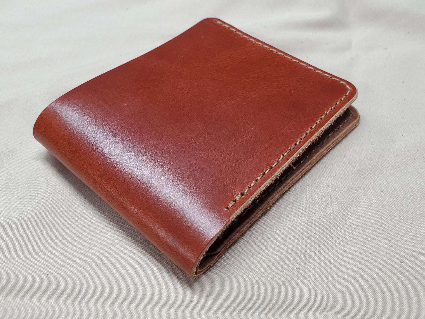 Top Grain Leather Bifold Wallet, 6-Slot, 3 1/2" x 4 1/4"