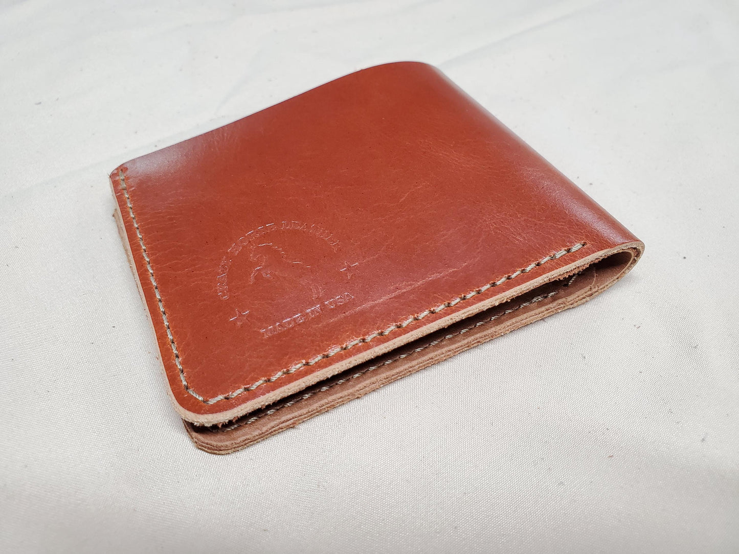 Top Grain Leather Bifold Wallet, 6-Slot, 3 1/2" x 4 1/4"