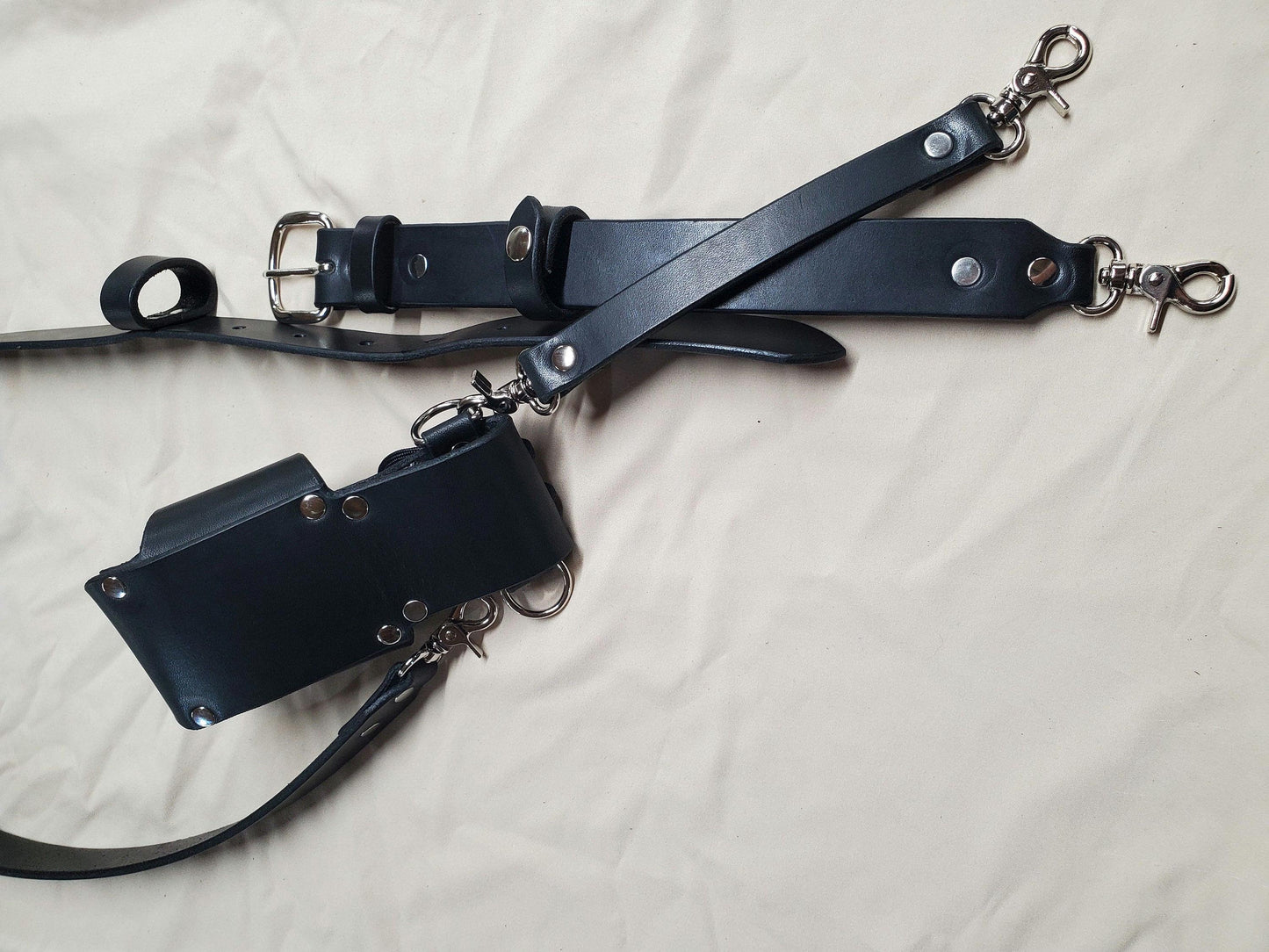 Radio Shoulder Strap Combo with Holster and Anti-sway Strap - Made in USA