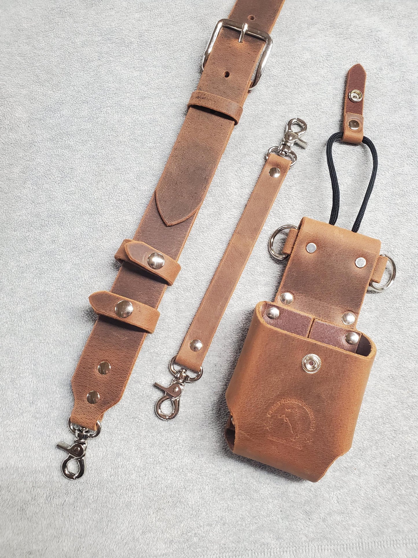 Radio Shoulder Strap Combo with Holster and Anti-sway Strap - Made in USA