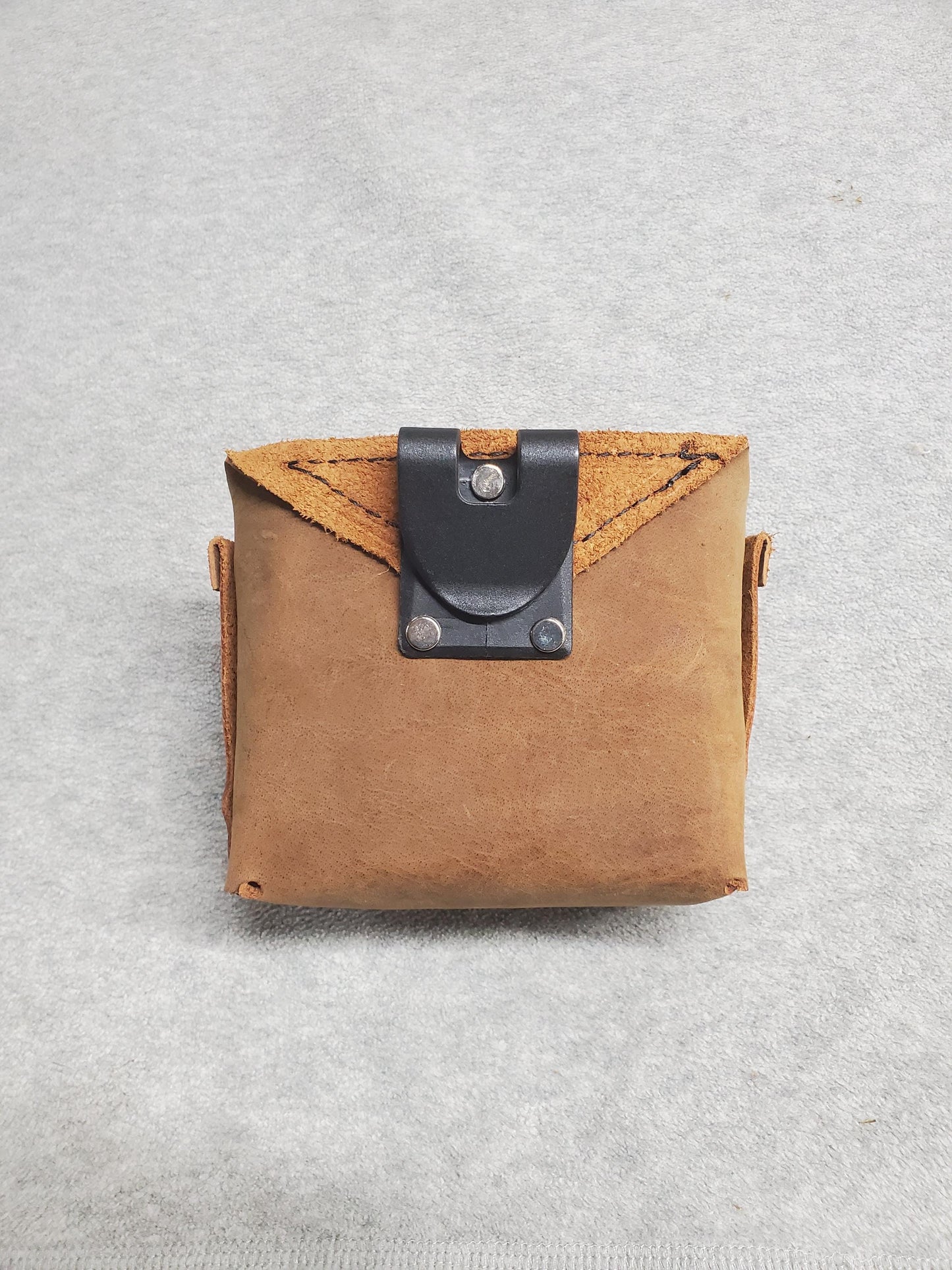 Add-On Pouch for screw/nails with pencil/bit pockets and heavy-duty polycarbonate plastic clip