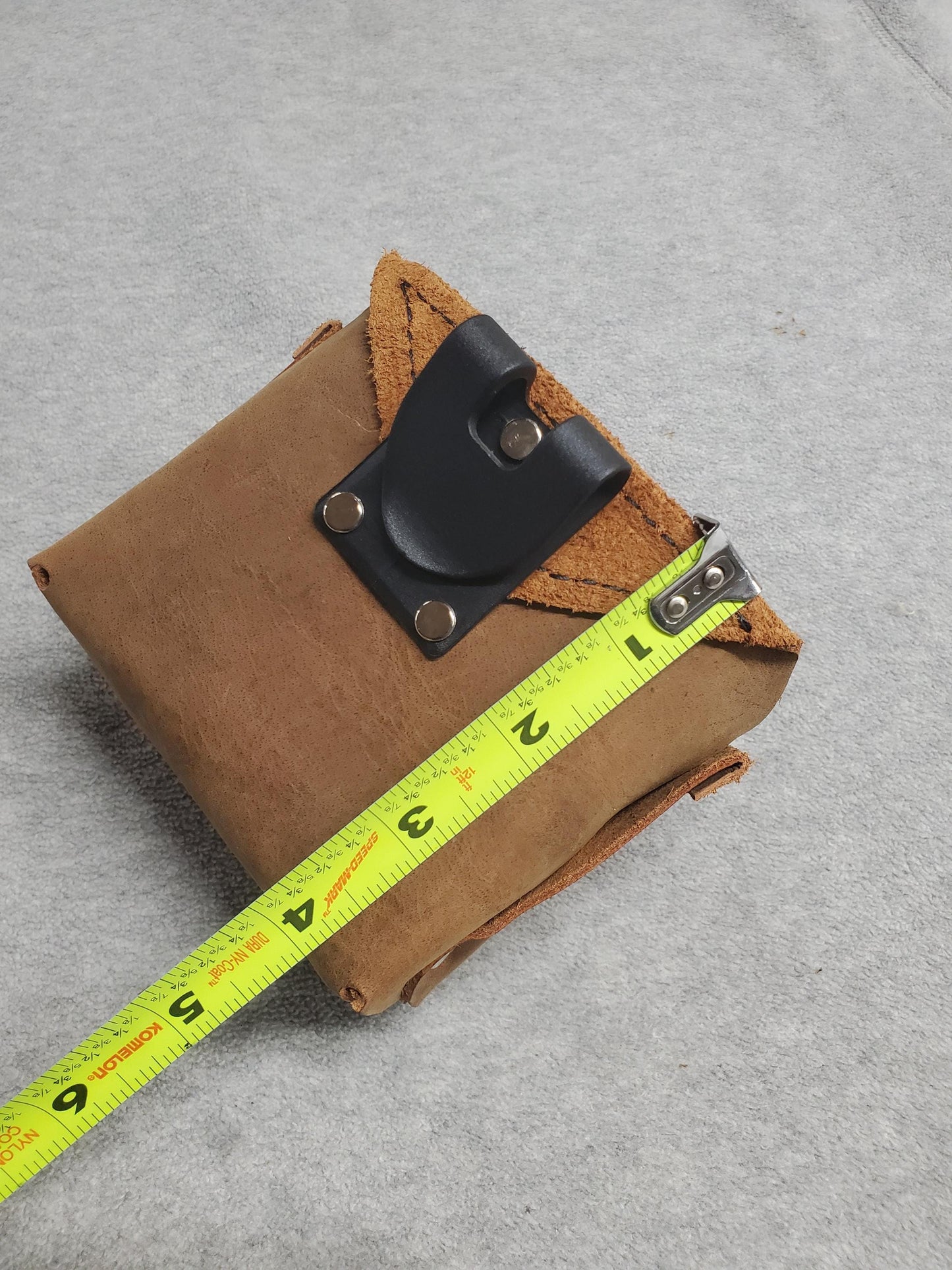 Add-On Pouch for screw/nails with pencil/bit pockets and heavy-duty polycarbonate plastic clip