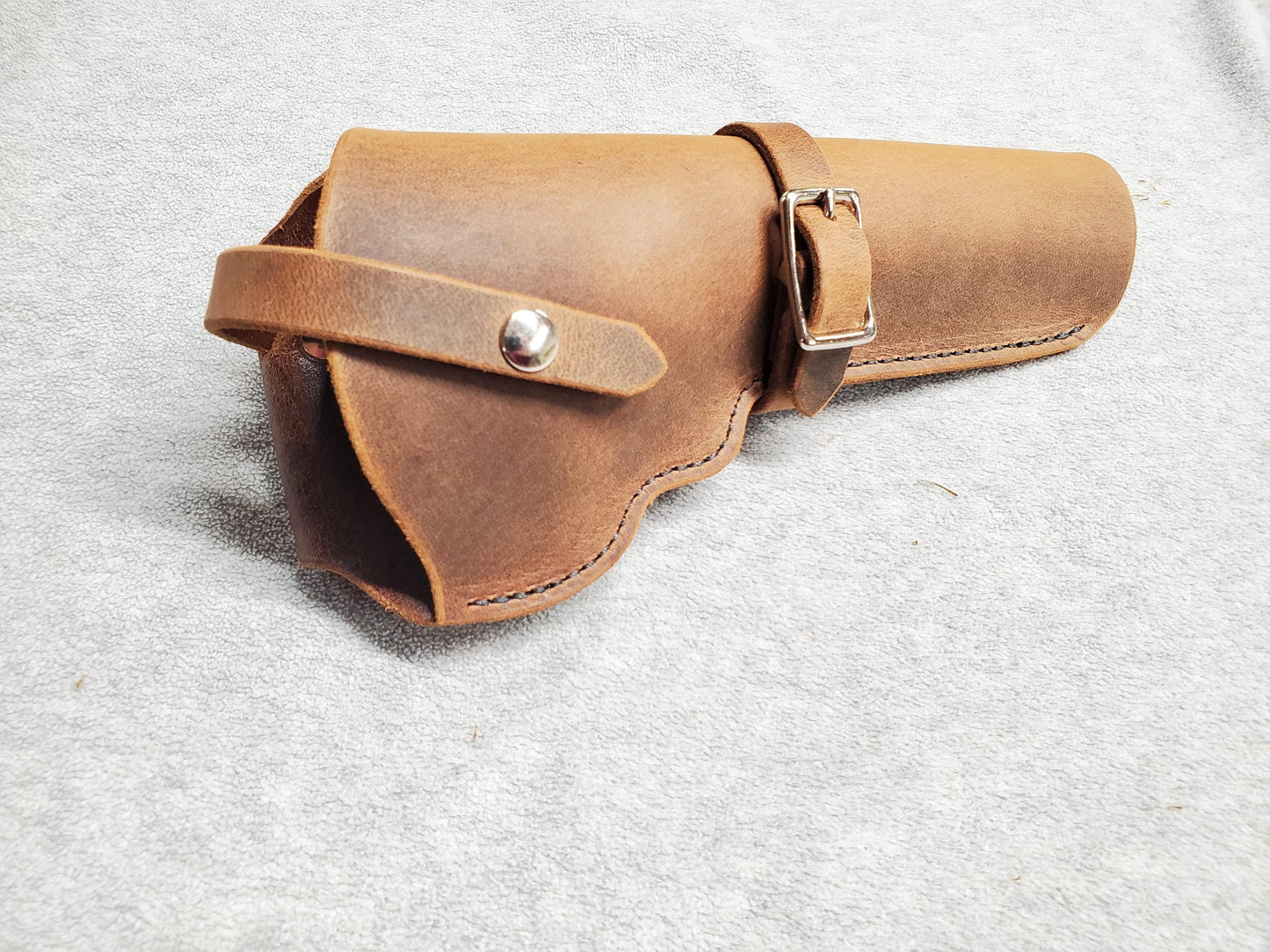 Taurus M44 Leather Holster, with snap strap and barrel strap - Made in USA