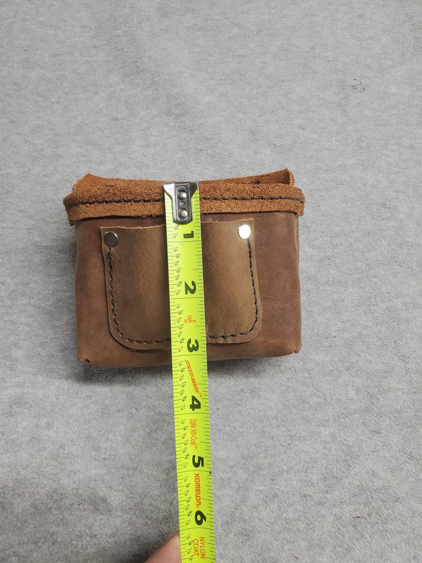 Add-On Pouch for screw/nails with pencil/bit pockets and heavy-duty polycarbonate plastic clip