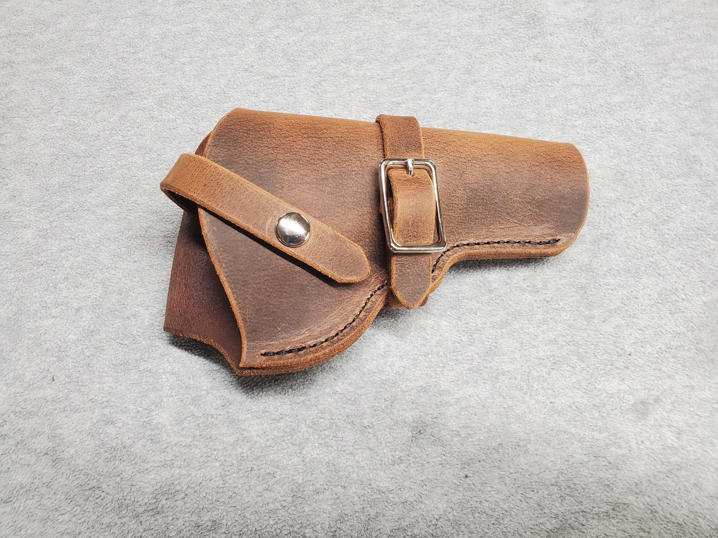 Taurus 856 Leather Holster, with snap and buckle strap - Made in USA