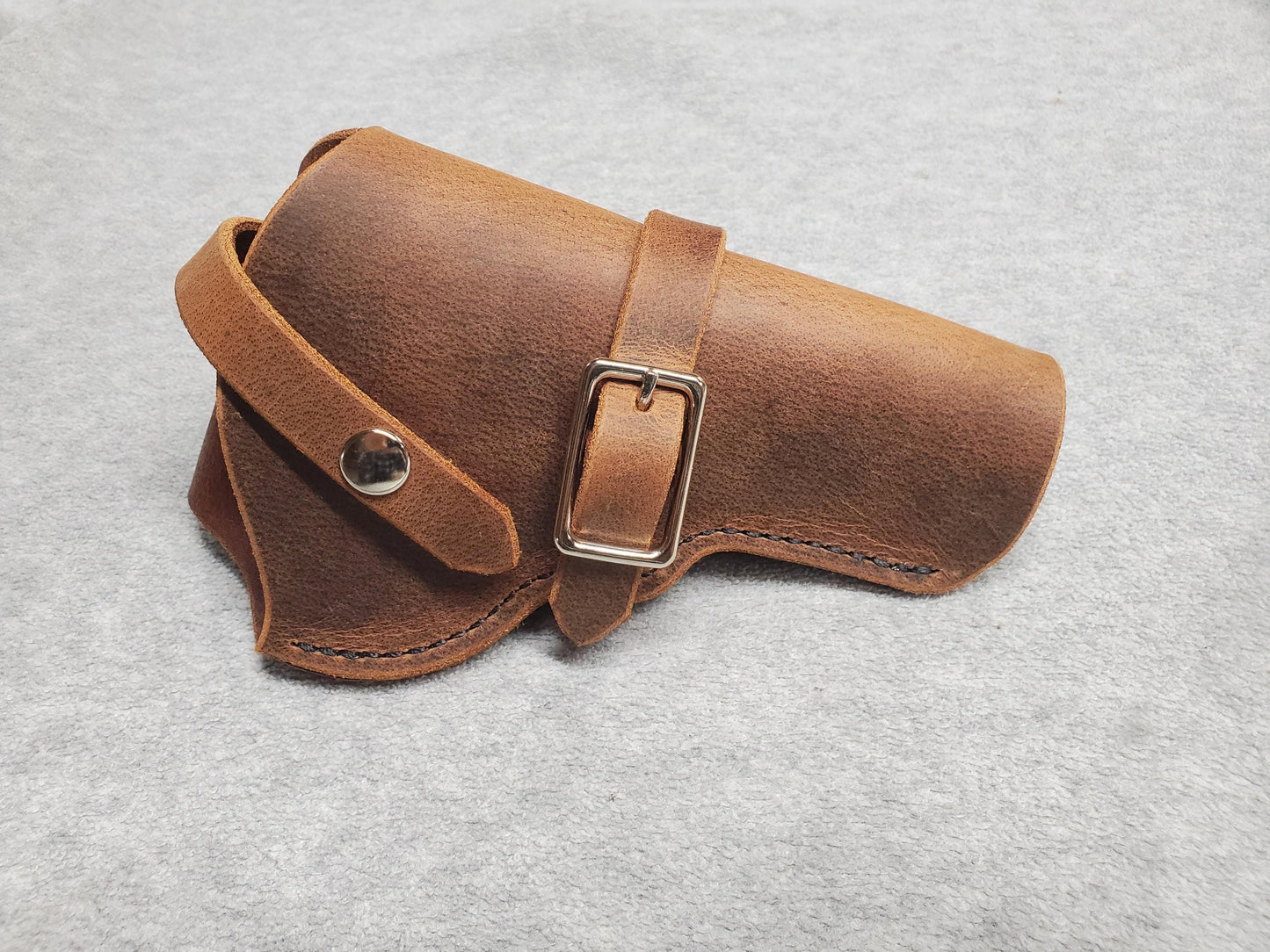 Taurus 856 Leather Holster, with snap and buckle strap - Made in USA