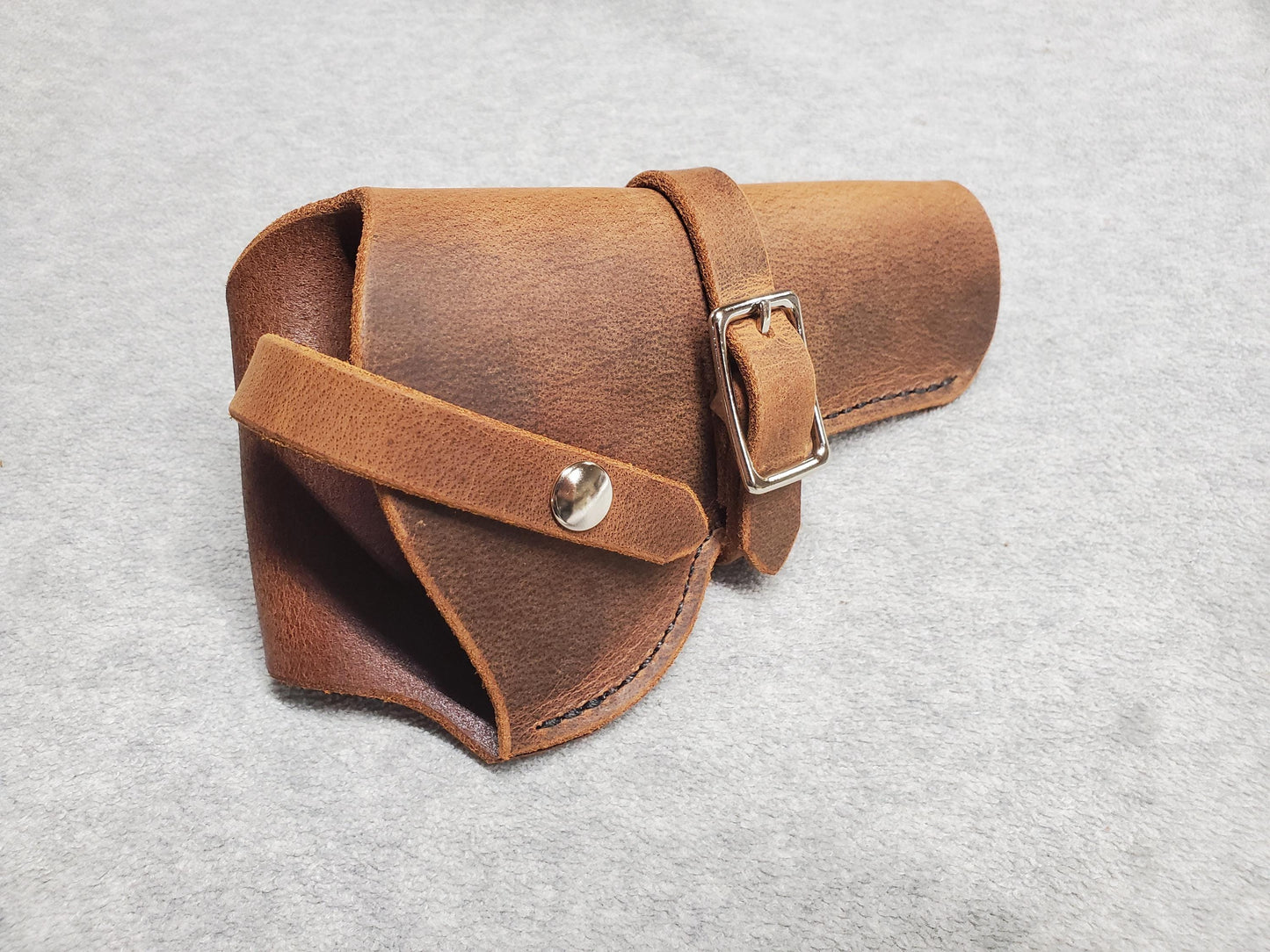 Taurus 856 Leather Holster, with snap and buckle strap - Made in USA