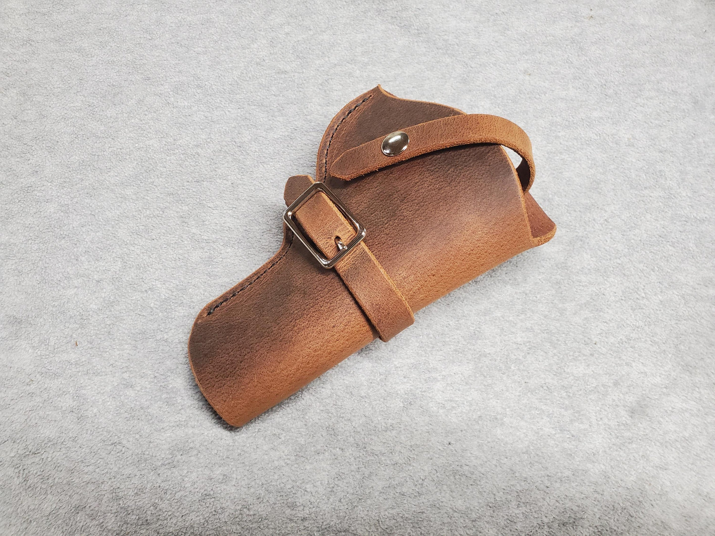 Taurus 856 Leather Holster, with snap and buckle strap - Made in USA