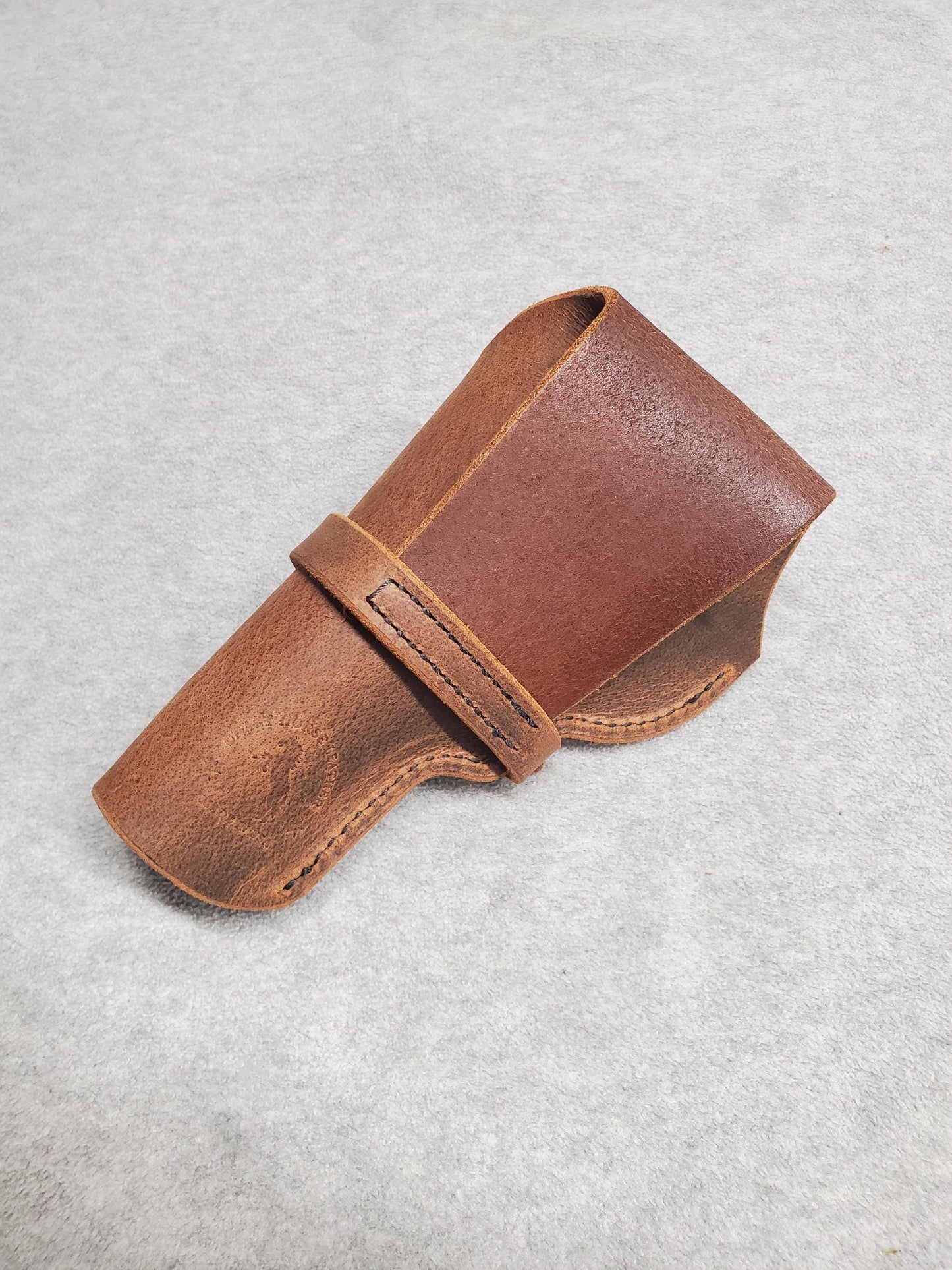 Taurus 856 Leather Holster, with snap and buckle strap - Made in USA