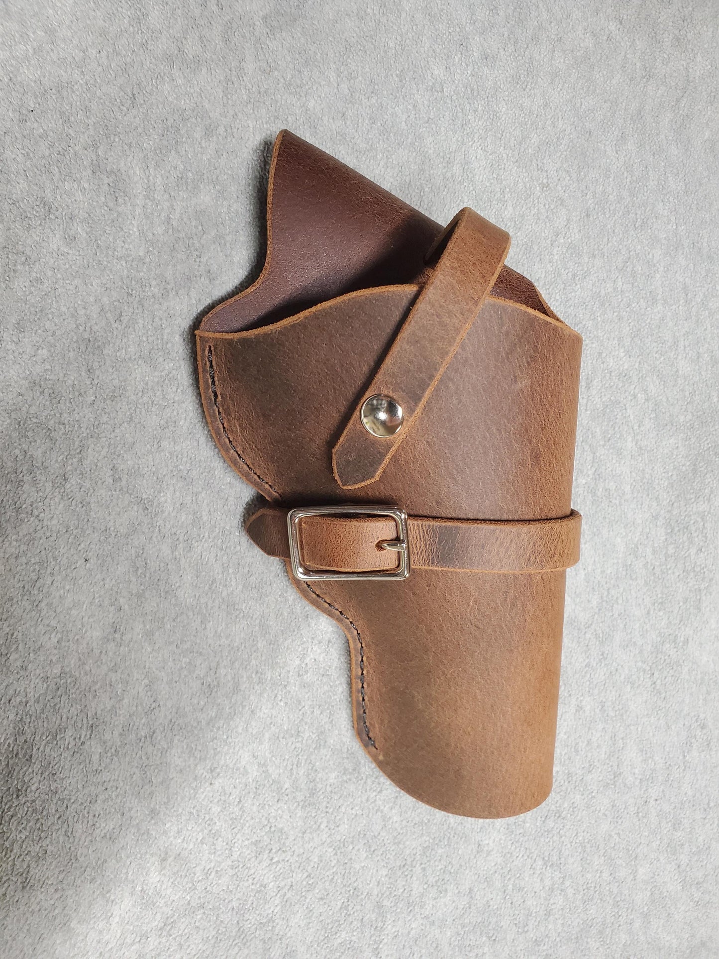 Cross-Draw Leather Holster with holding strap