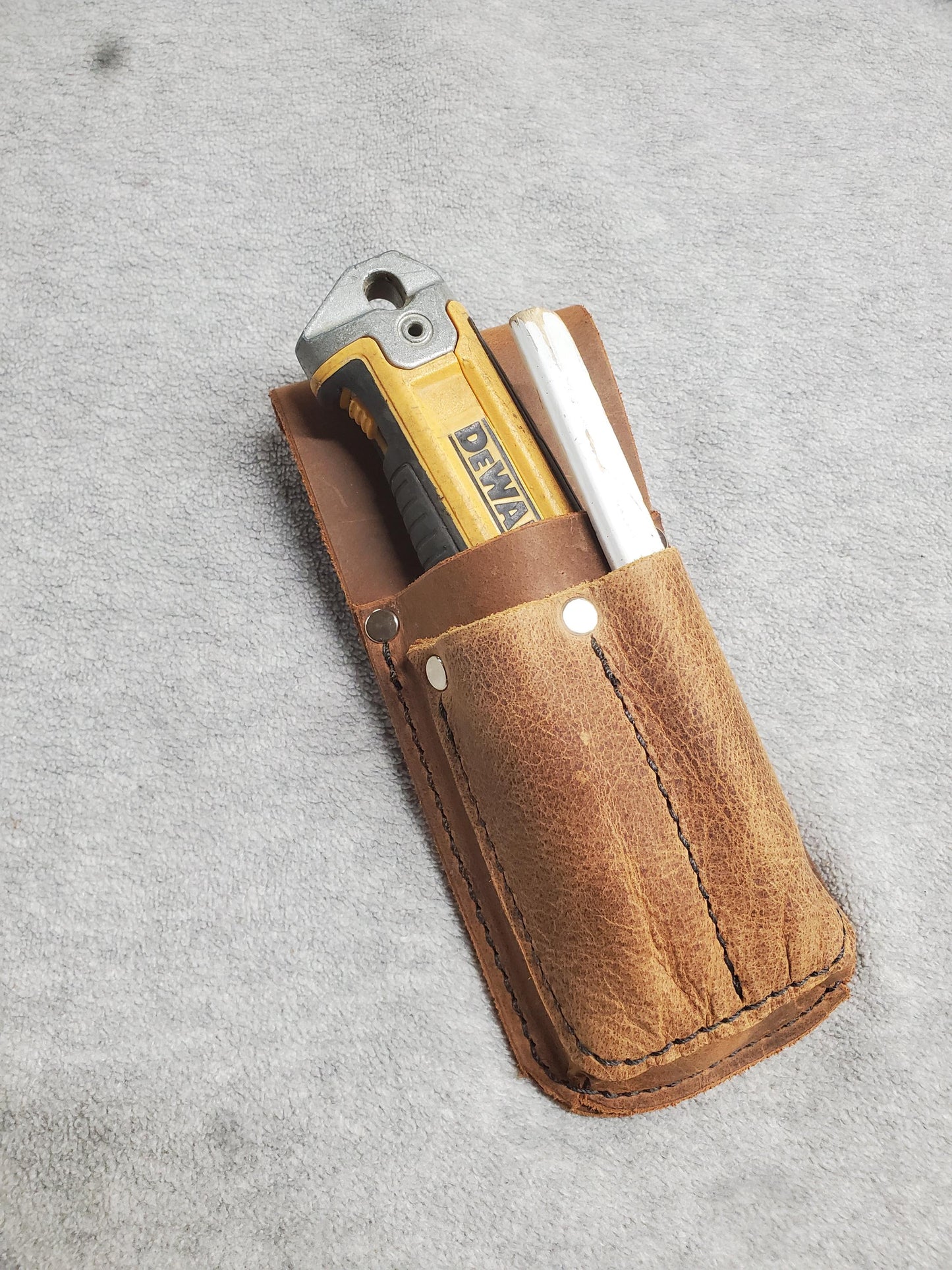 Clip On Knife/Pencil Pouch with Metal Clip