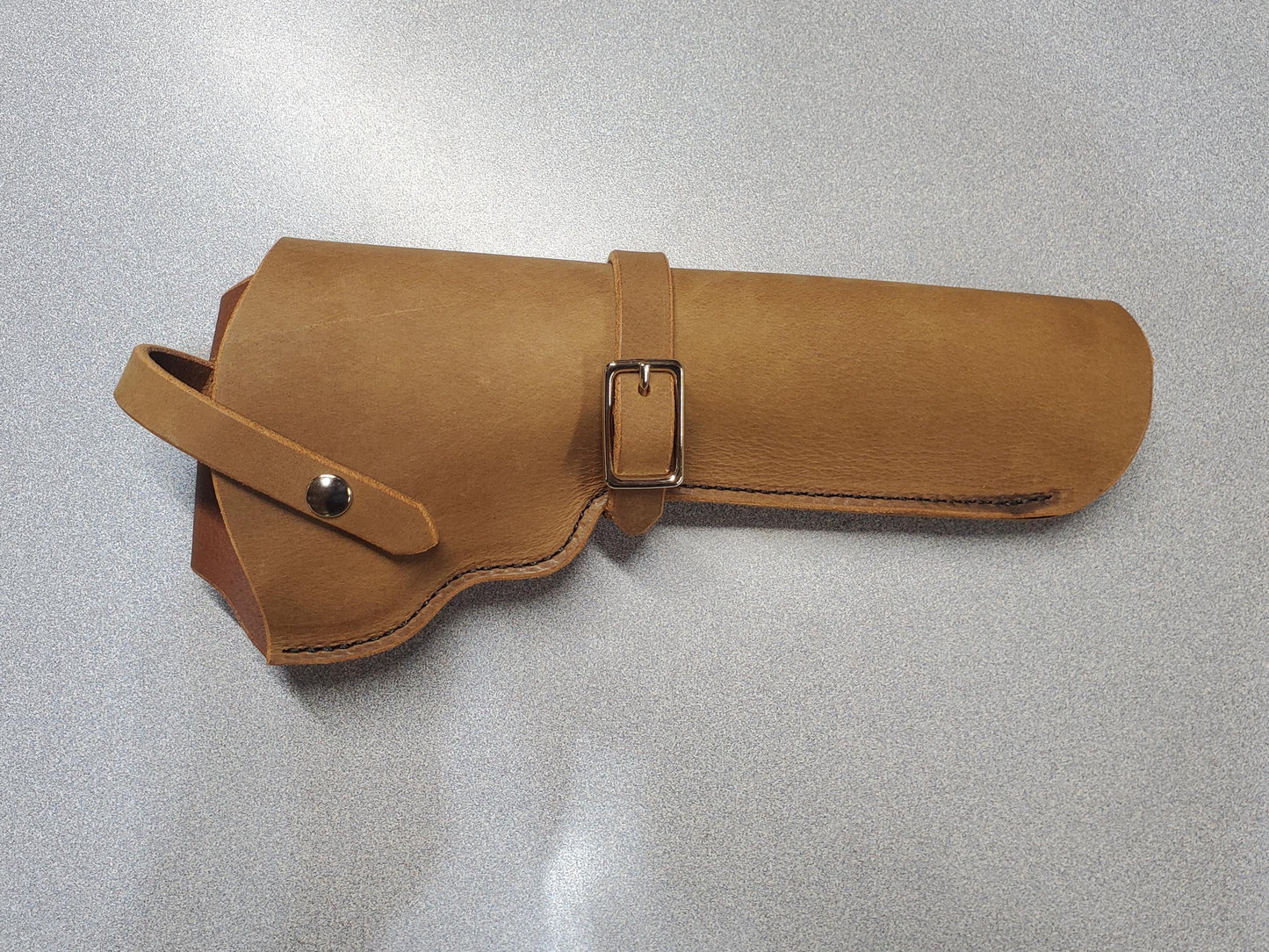 Colt Anaconda/Kodiak Leather Holster, with snap strap and barrel strap - Made in USA