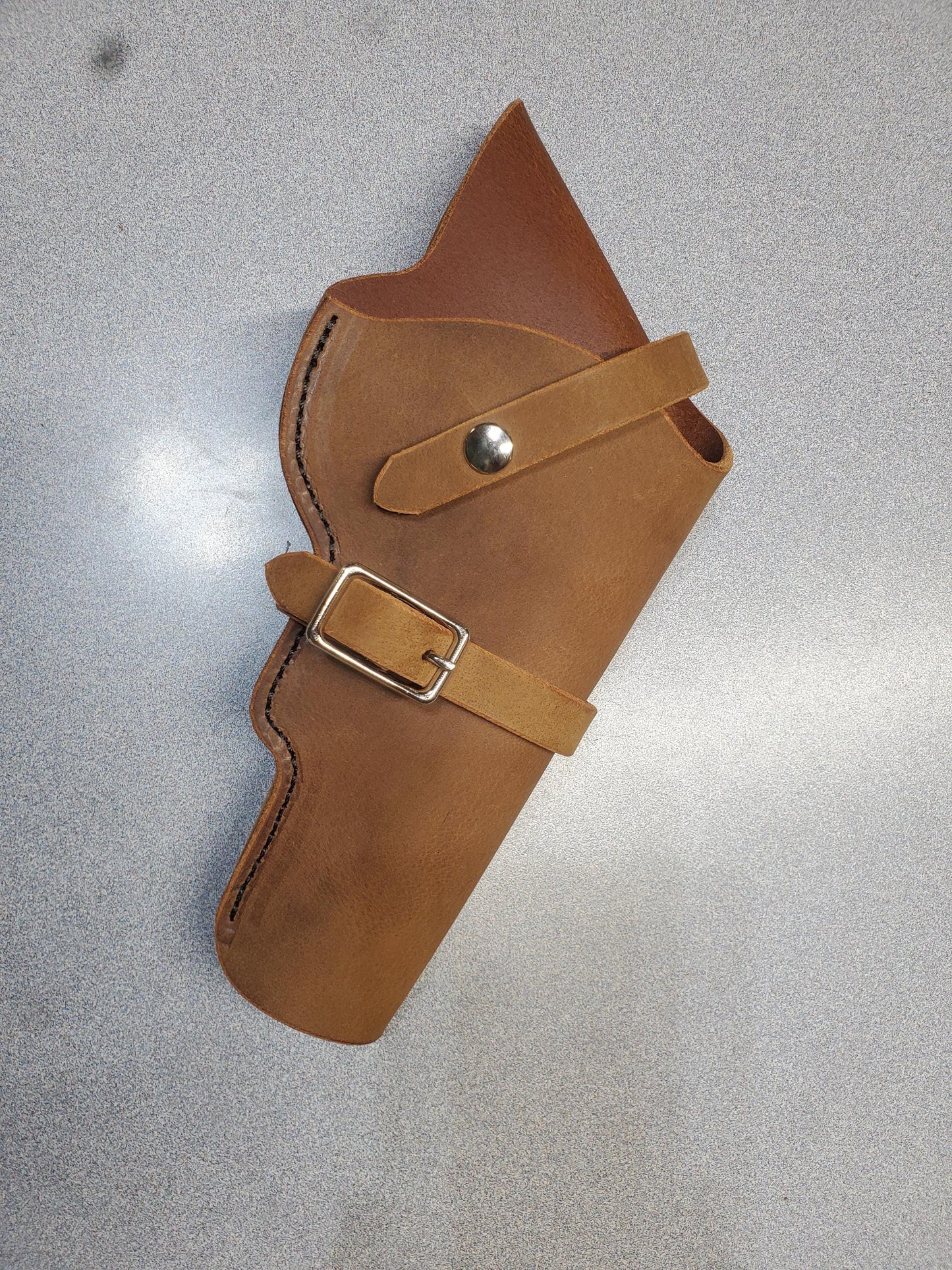 Cross-Draw Leather Holster with holding strap