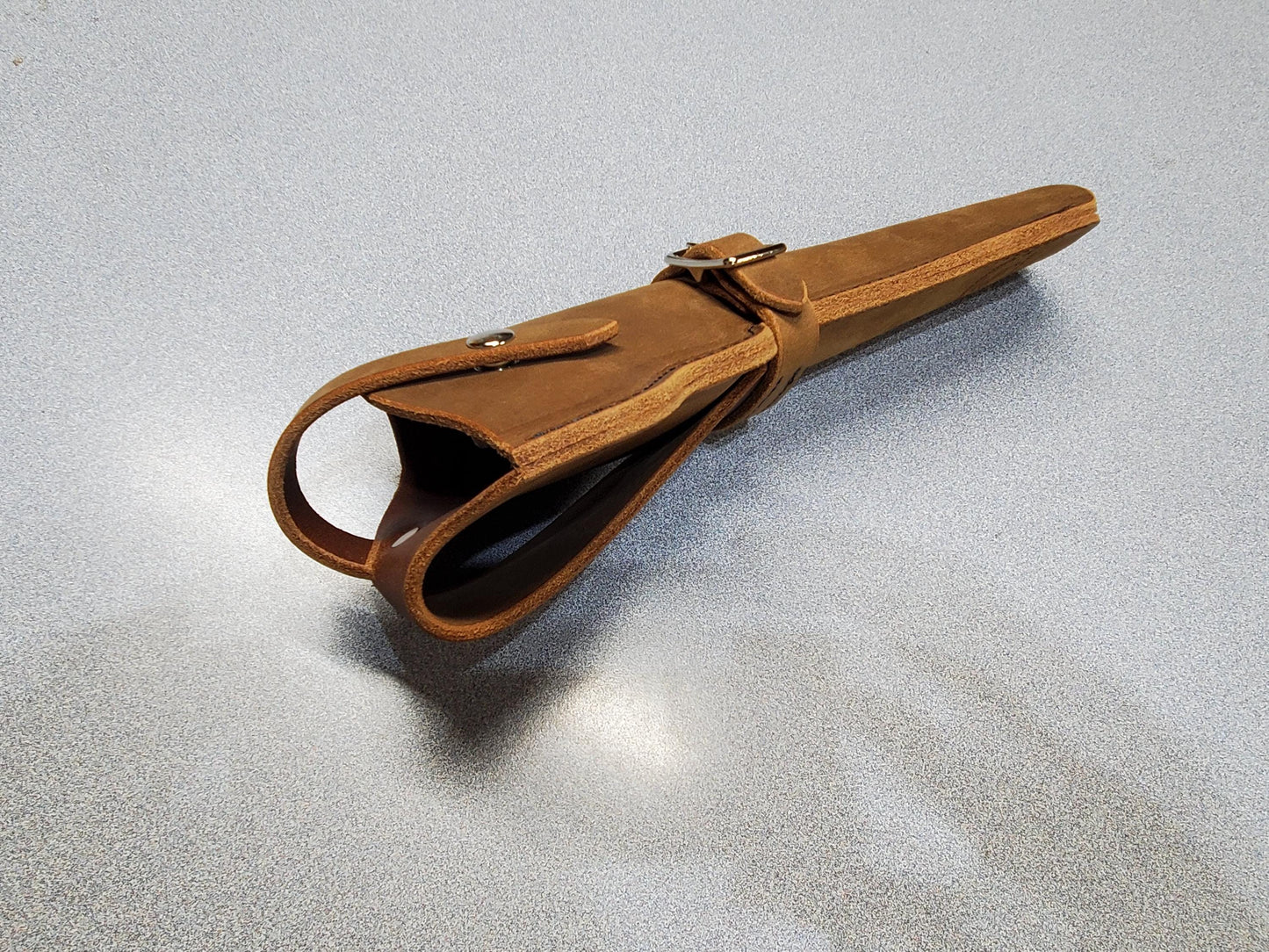Colt Anaconda/Kodiak Leather Holster, with snap strap and barrel strap - Made in USA