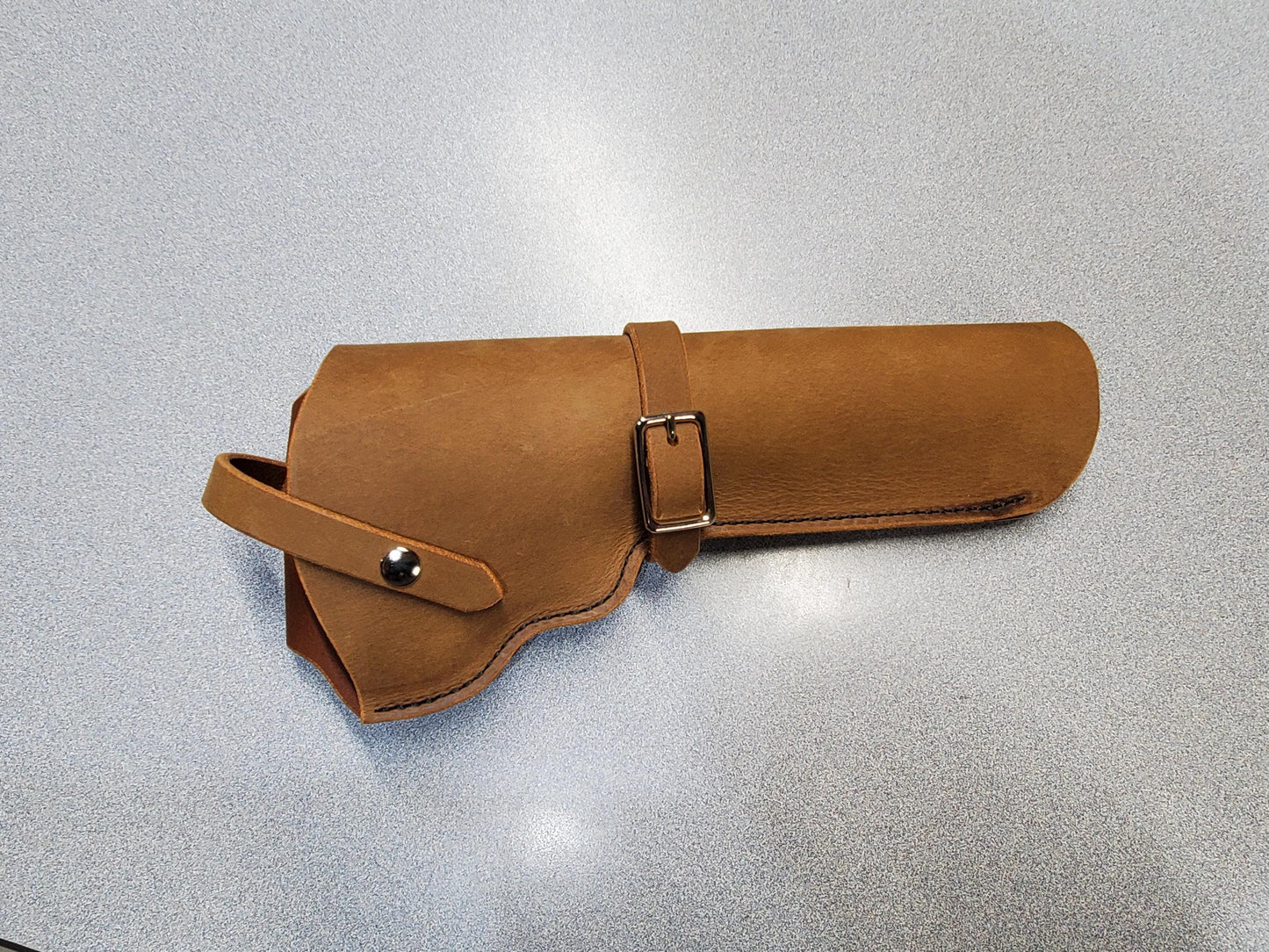 Colt Anaconda/Kodiak Leather Holster, with snap strap and barrel strap - Made in USA