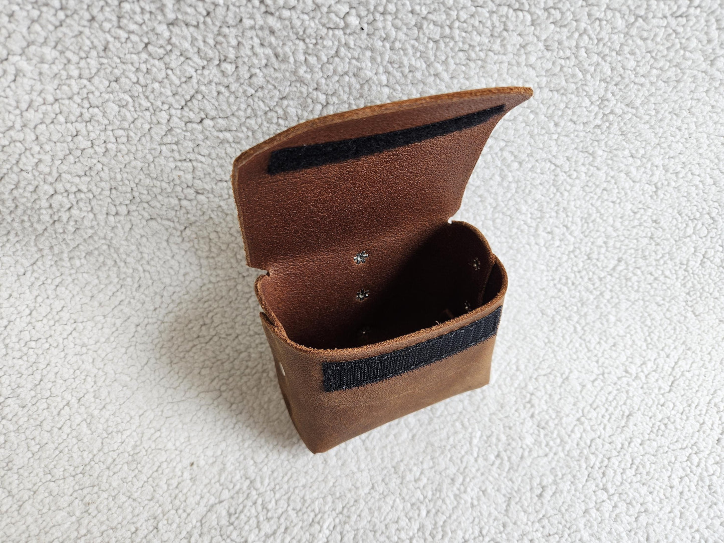 Pouch with heavy duty belt clip and flap with Velcro closure