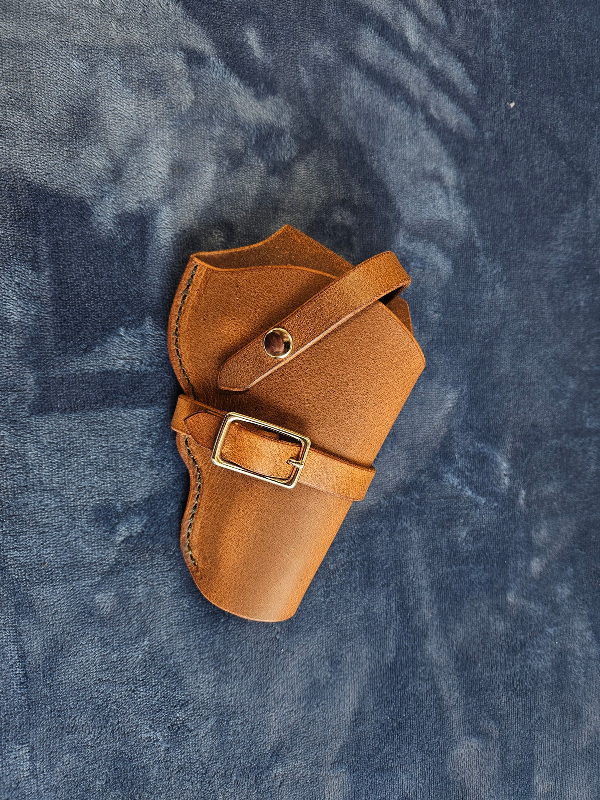 Colt Cobra/King Cobra Leather Holster, with snap strap and barrel strap - Made in USA