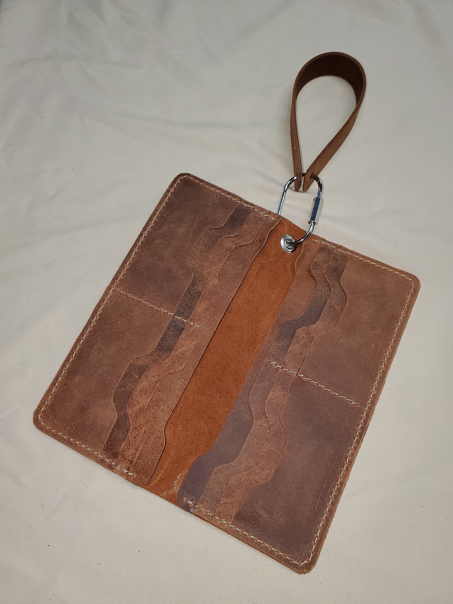 Women's Clutch Wallet with Wrist Strap - Made in USA