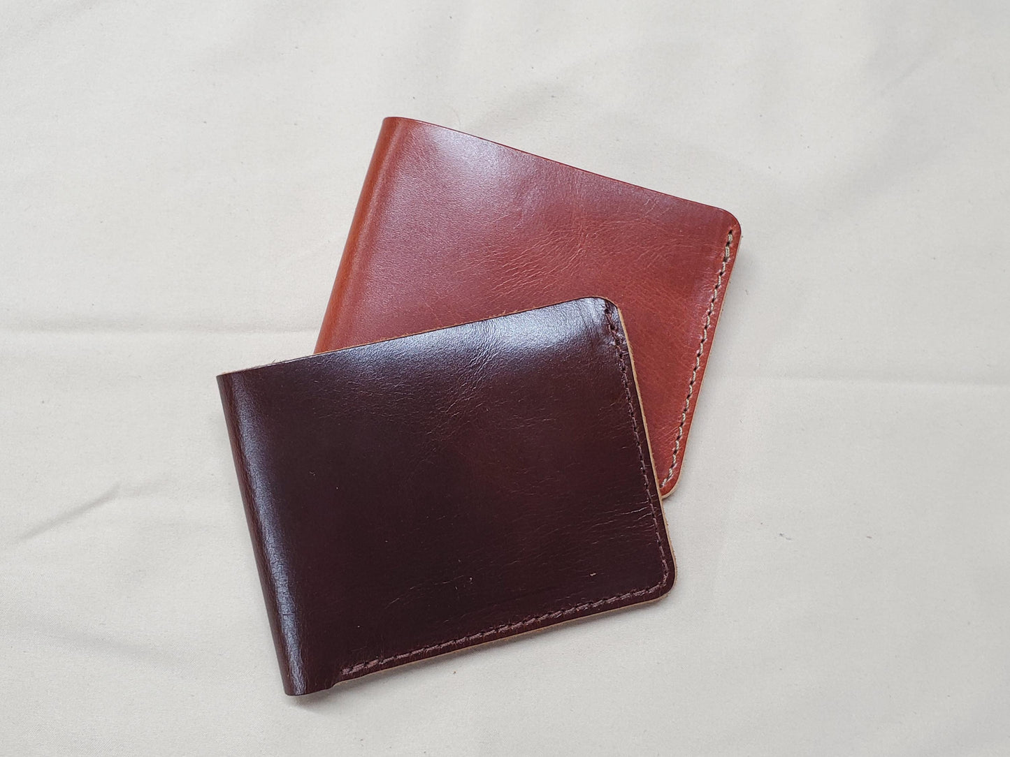 Top Grain Leather Bifold Wallet, 6-Slot, 3 1/2" x 4 1/4"