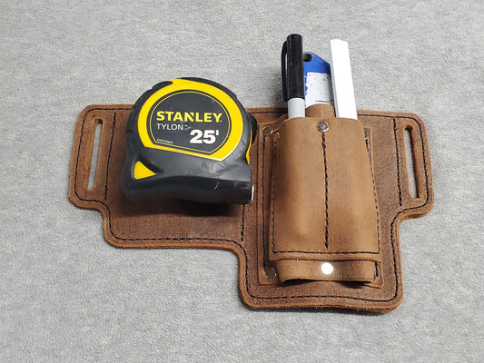 Heavy Duty Foreman's Basic Toolbelt - with heavy duty clip for tape measure or drill - Made in USA!
