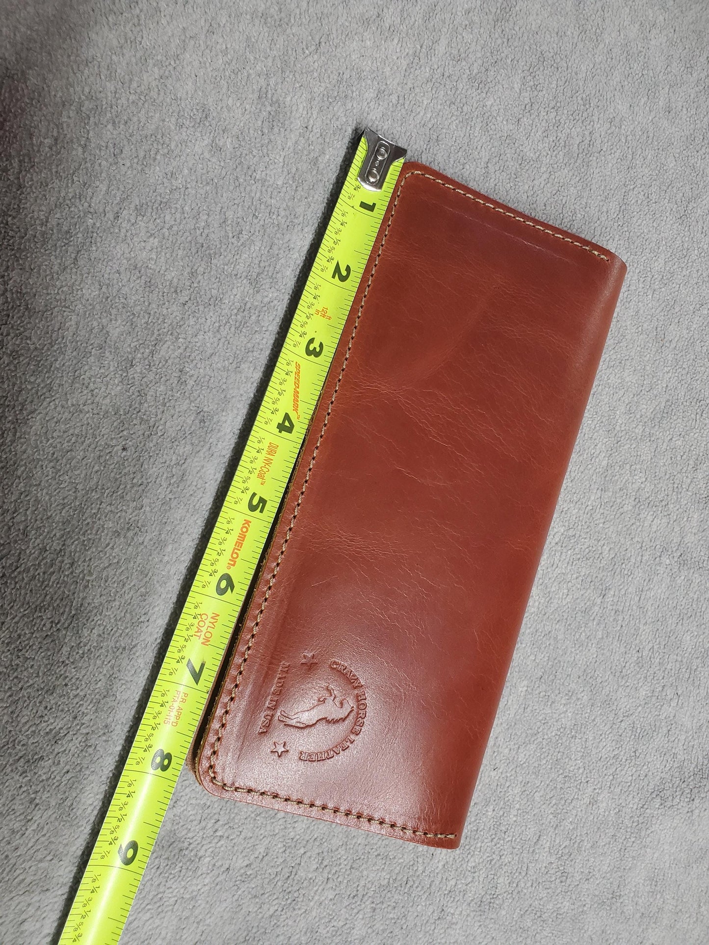 Horizontal Long Wallet 8" - Handmade in USA!
