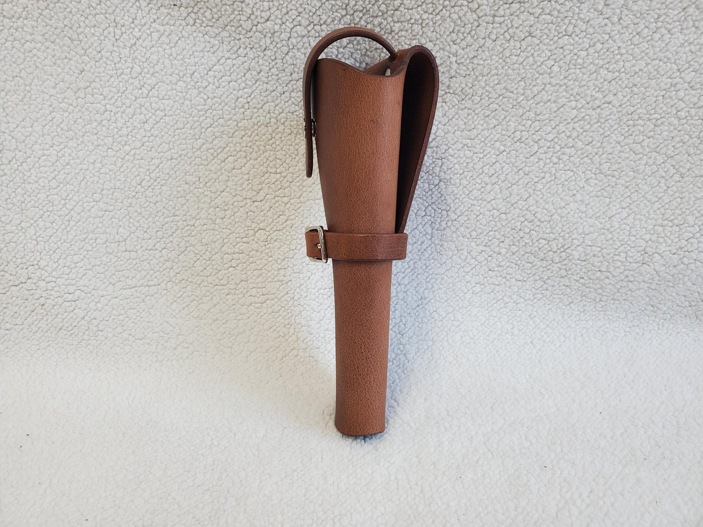 Smith & Wesson N-Frame Leather Holster, with snap strap and barrel strap - Made in USA