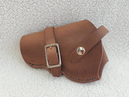 Colt Cobra/King Cobra Leather Holster, with snap strap and barrel strap - Made in USA