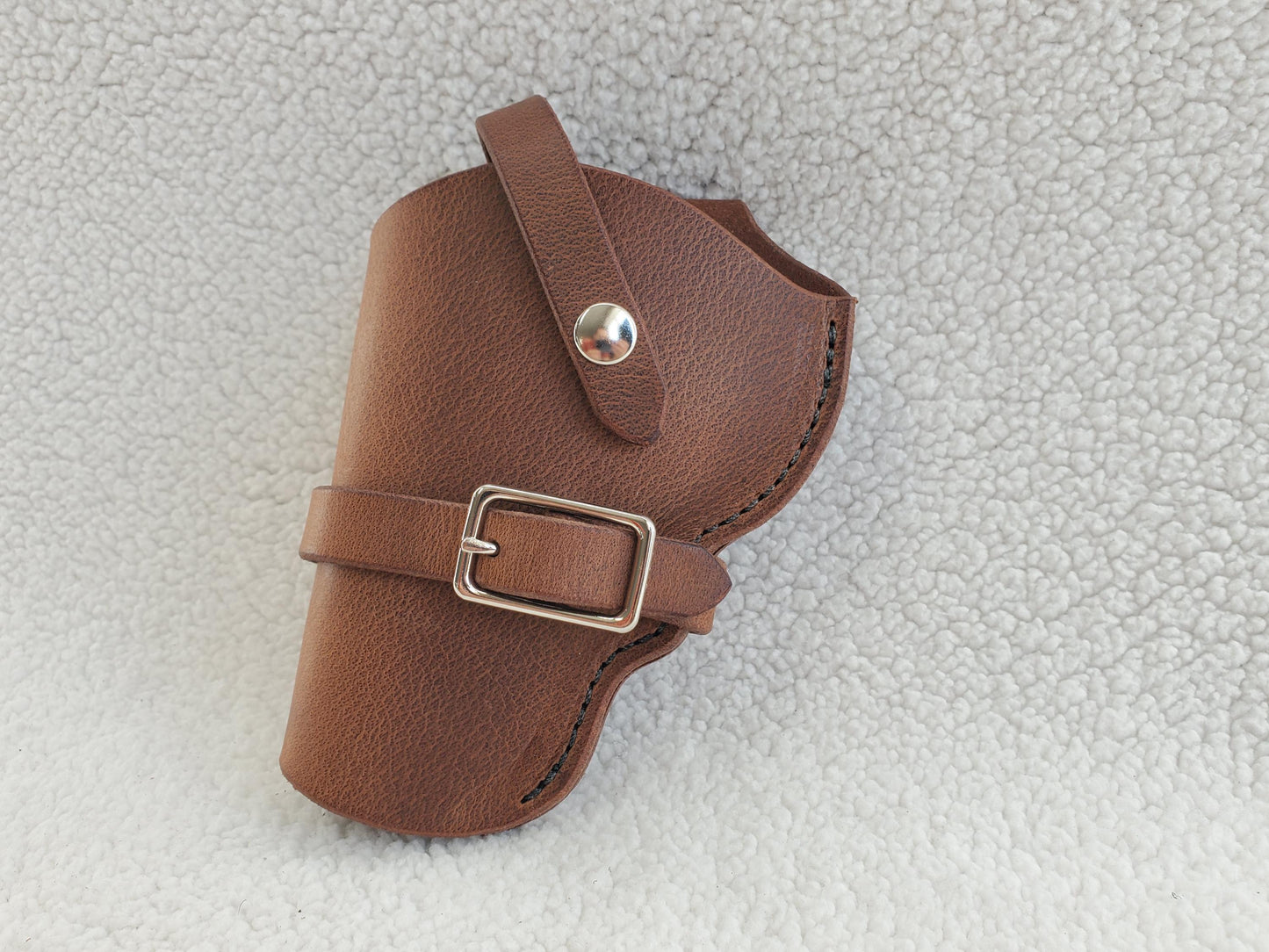 Colt Cobra/King Cobra Leather Holster, with snap strap and barrel strap - Made in USA
