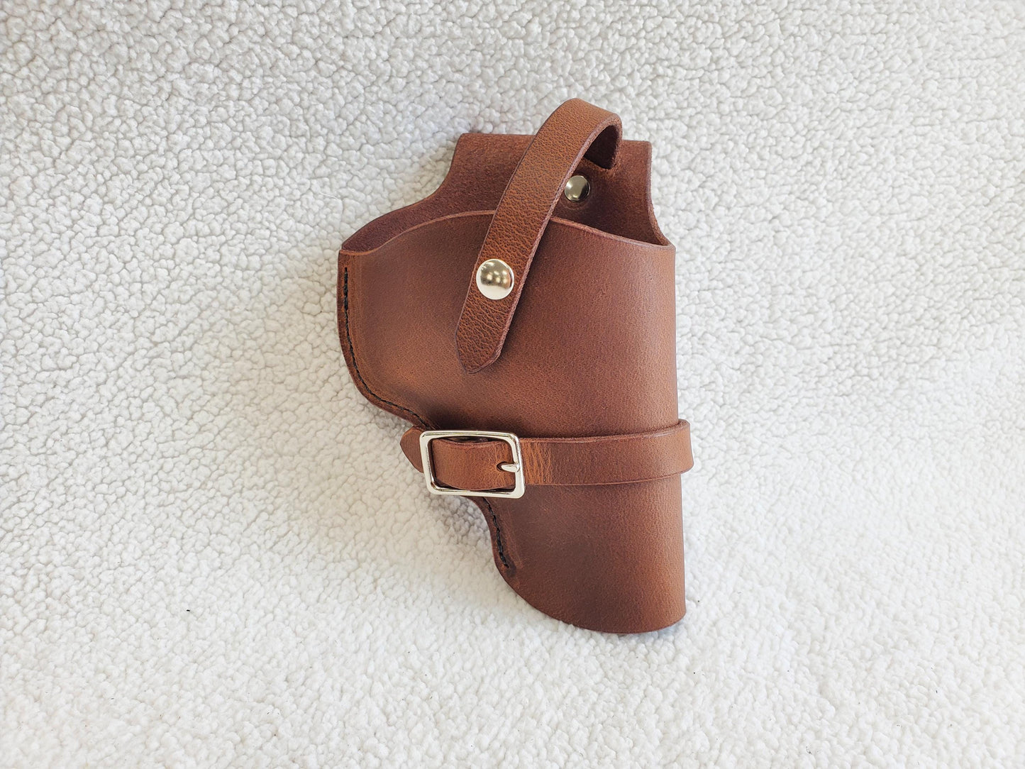 Ruger Super Redhawk Alaskan Leather Holster, with snap strap and barrel strap