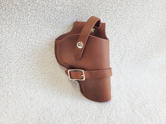 Ruger Super Redhawk Alaskan Leather Holster, with snap strap and barrel strap