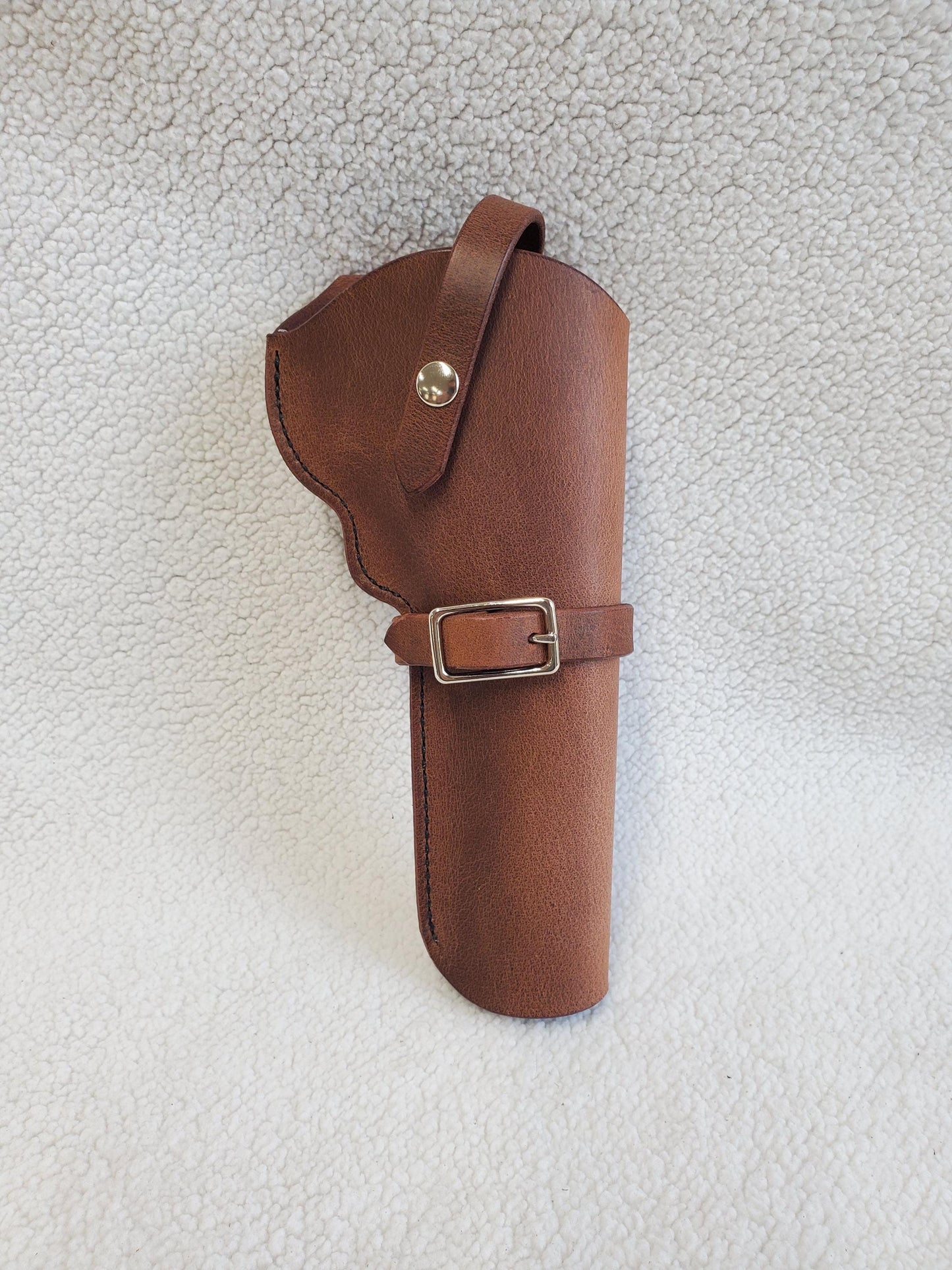 Smith & Wesson N-Frame Leather Holster, with snap strap and barrel strap - Made in USA