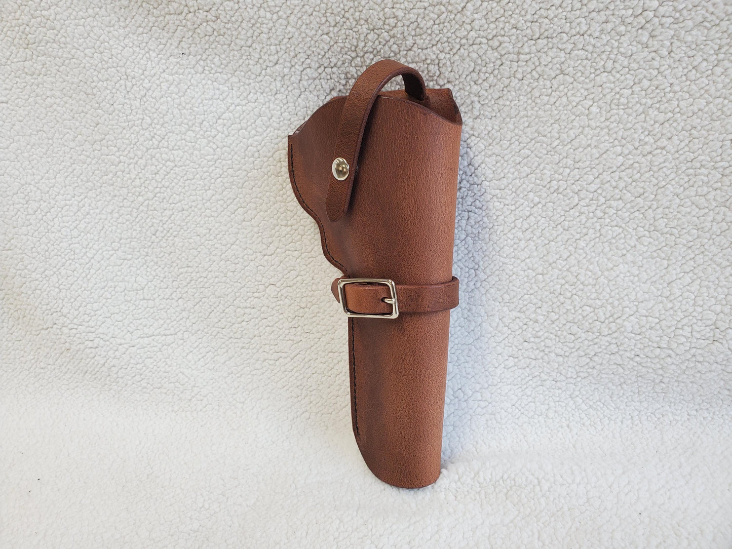 Smith & Wesson N-Frame Leather Holster, with snap strap and barrel strap - Made in USA