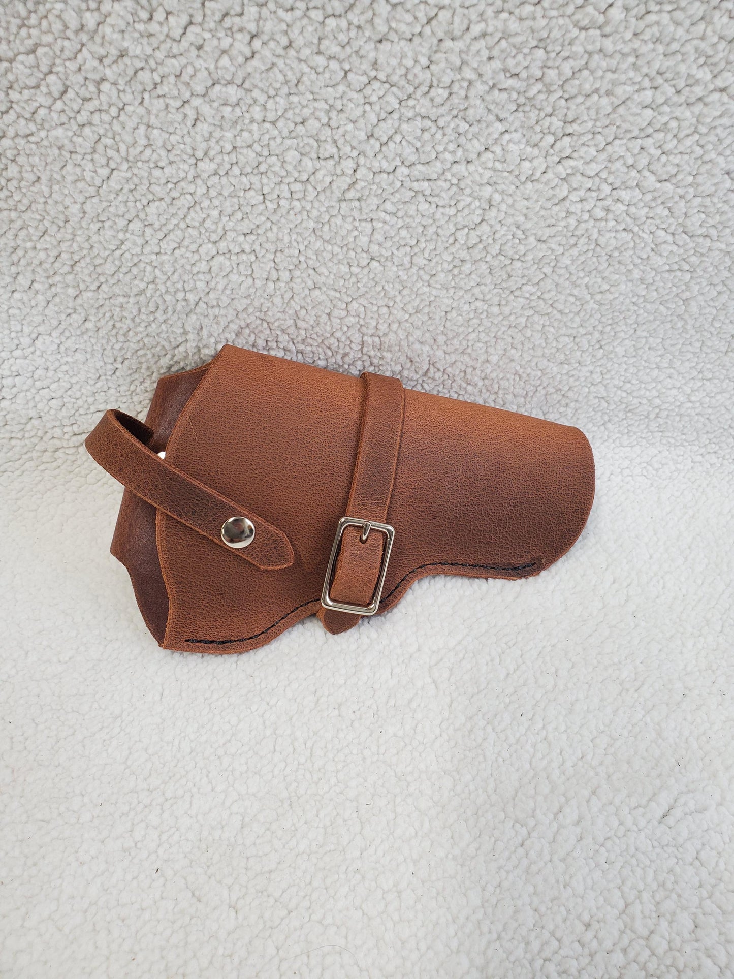 Taurus Tracker 627 Leather Holster, with snap strap and barrel strap - Made in USA