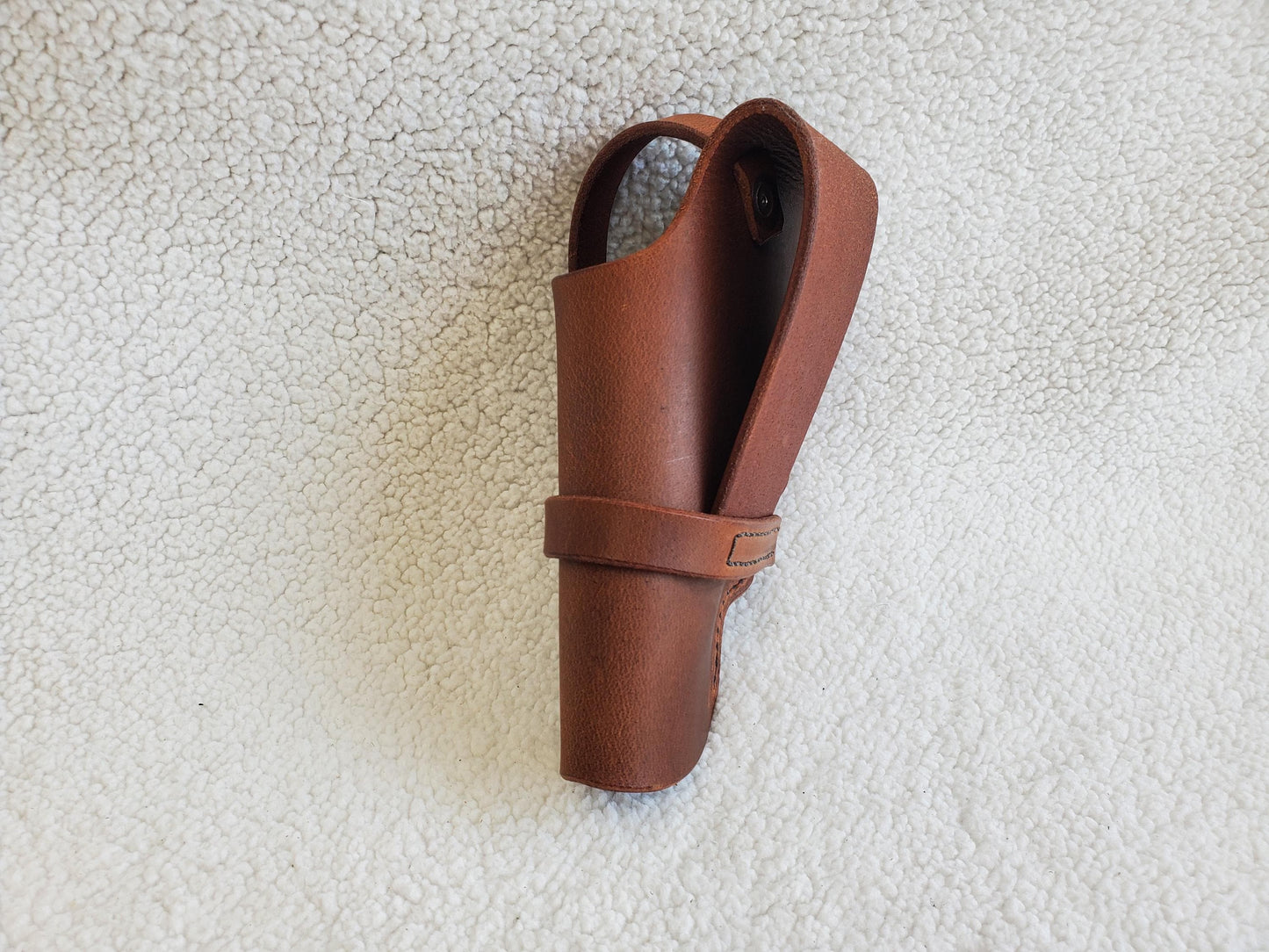Ruger Super Redhawk Alaskan Leather Holster, with snap strap and barrel strap