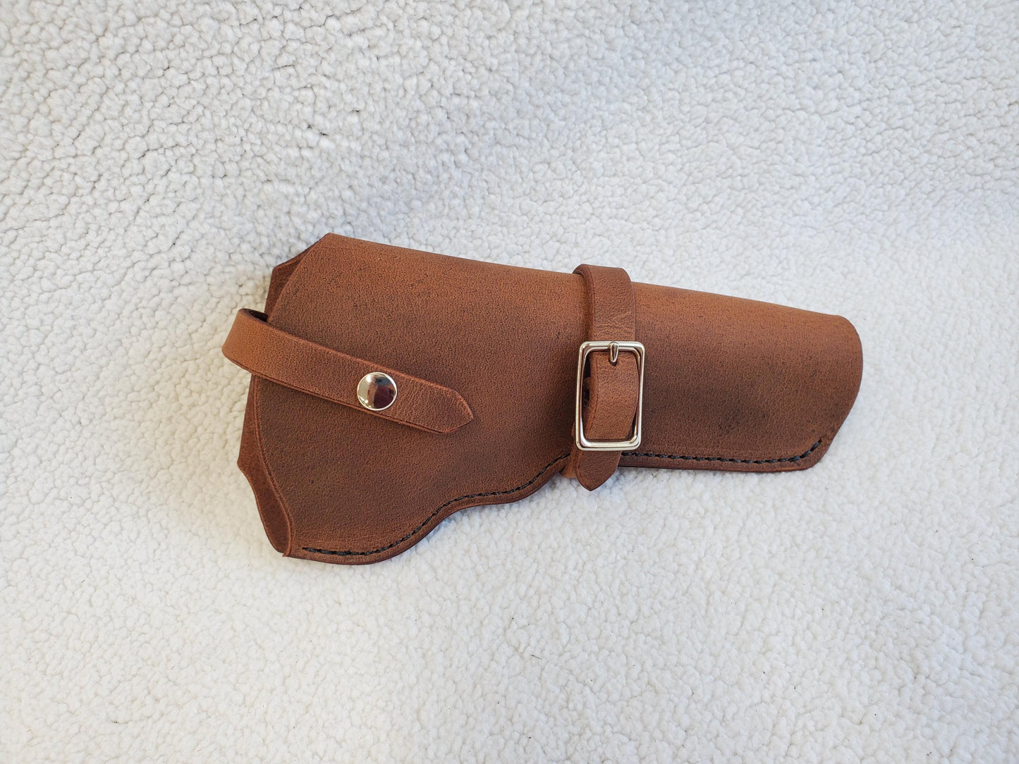 Colt 1873 SAA Leather Holster - with holding strap and covered trigger