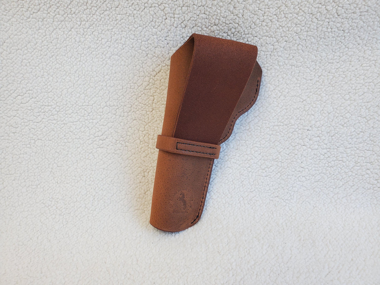 Colt 1873 SAA Leather Holster - with holding strap and covered trigger