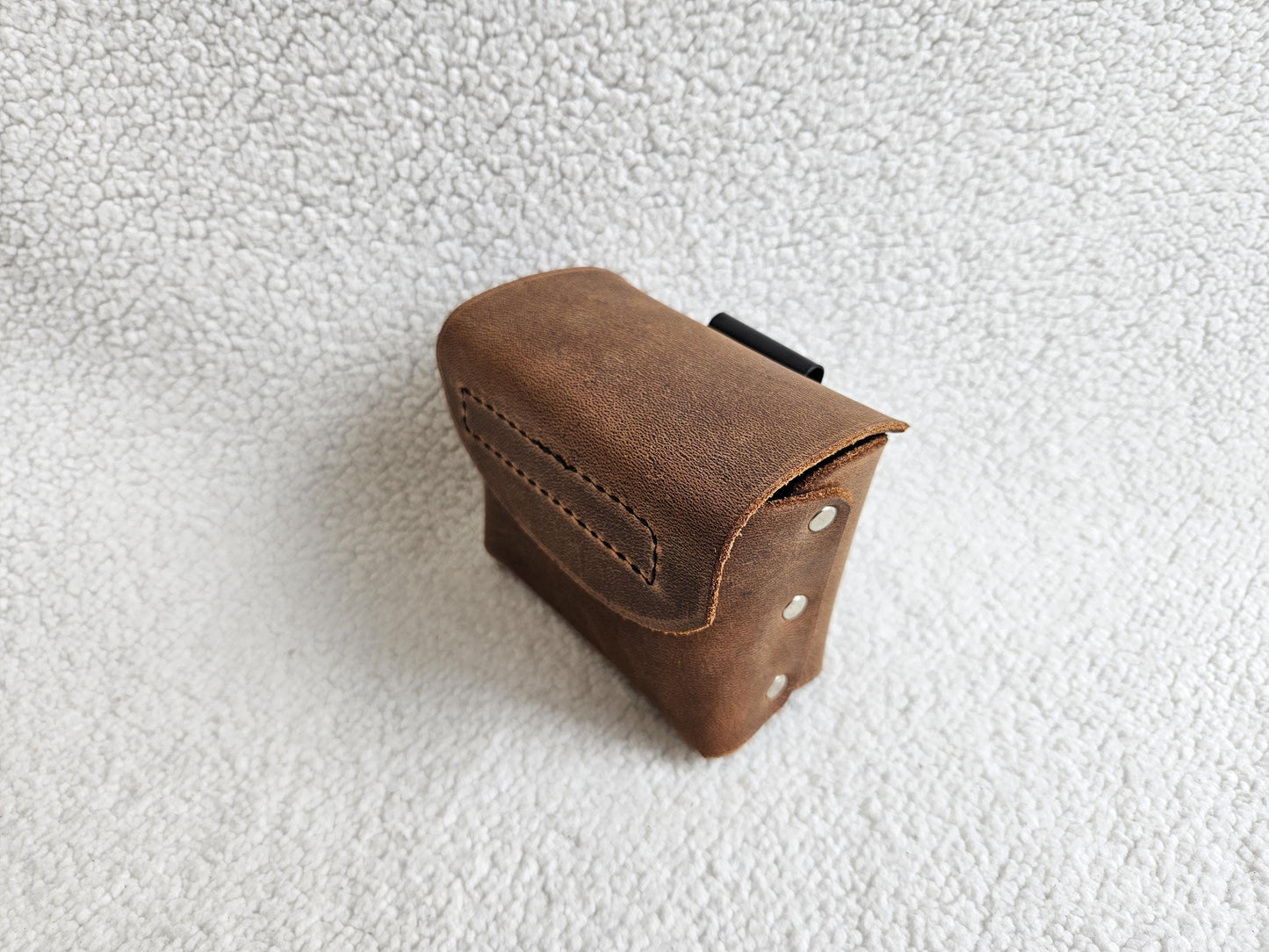 Pouch with heavy duty belt clip and flap with Velcro closure