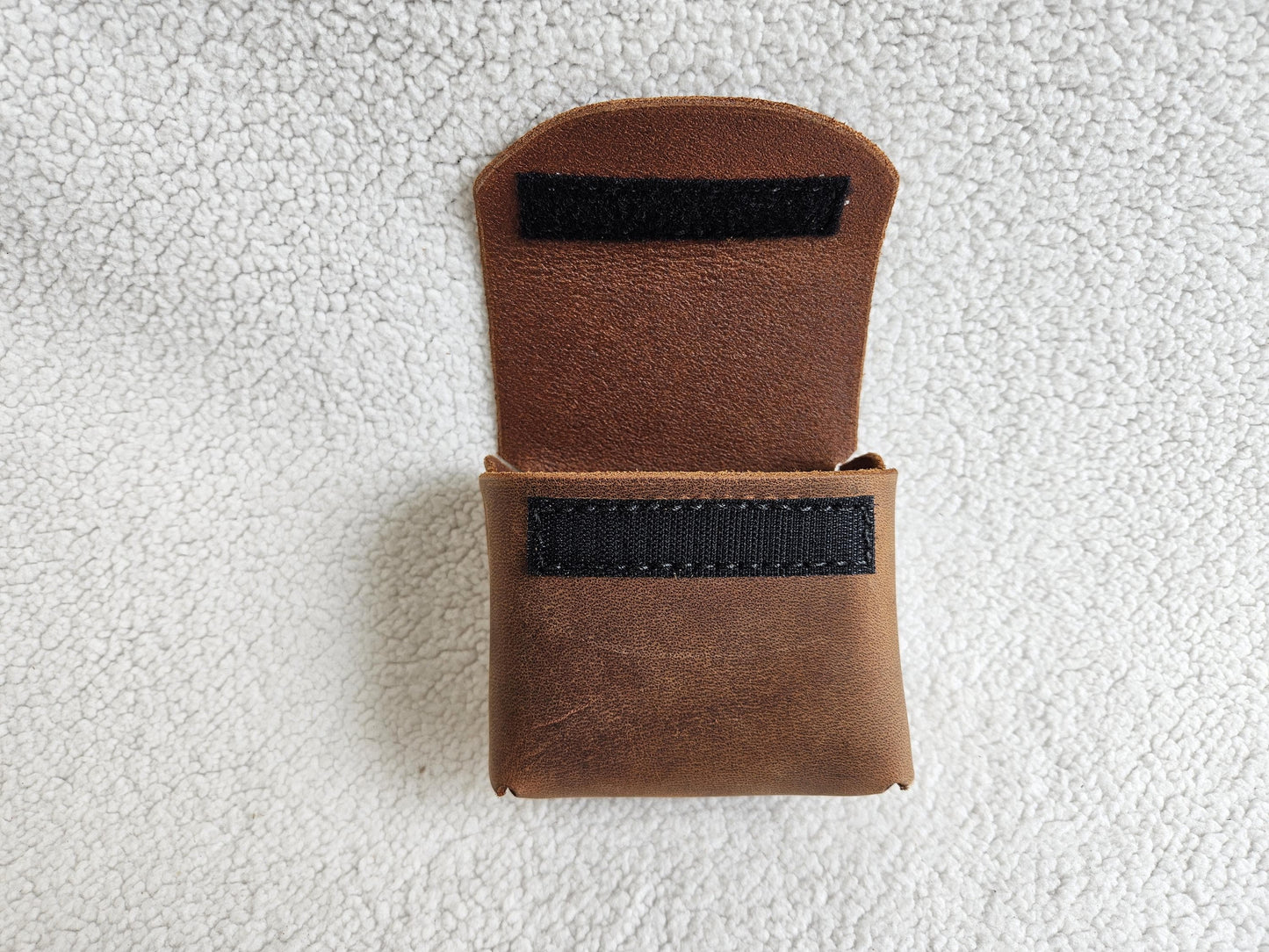Pouch with heavy duty belt clip and flap with Velcro closure